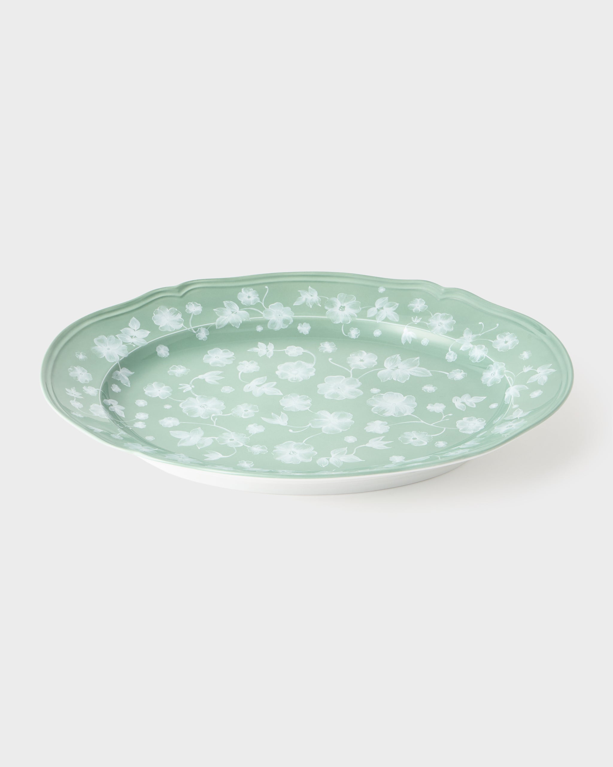 Floral Serving Plate Sage by Ginori 1735 – Cabana Magazine