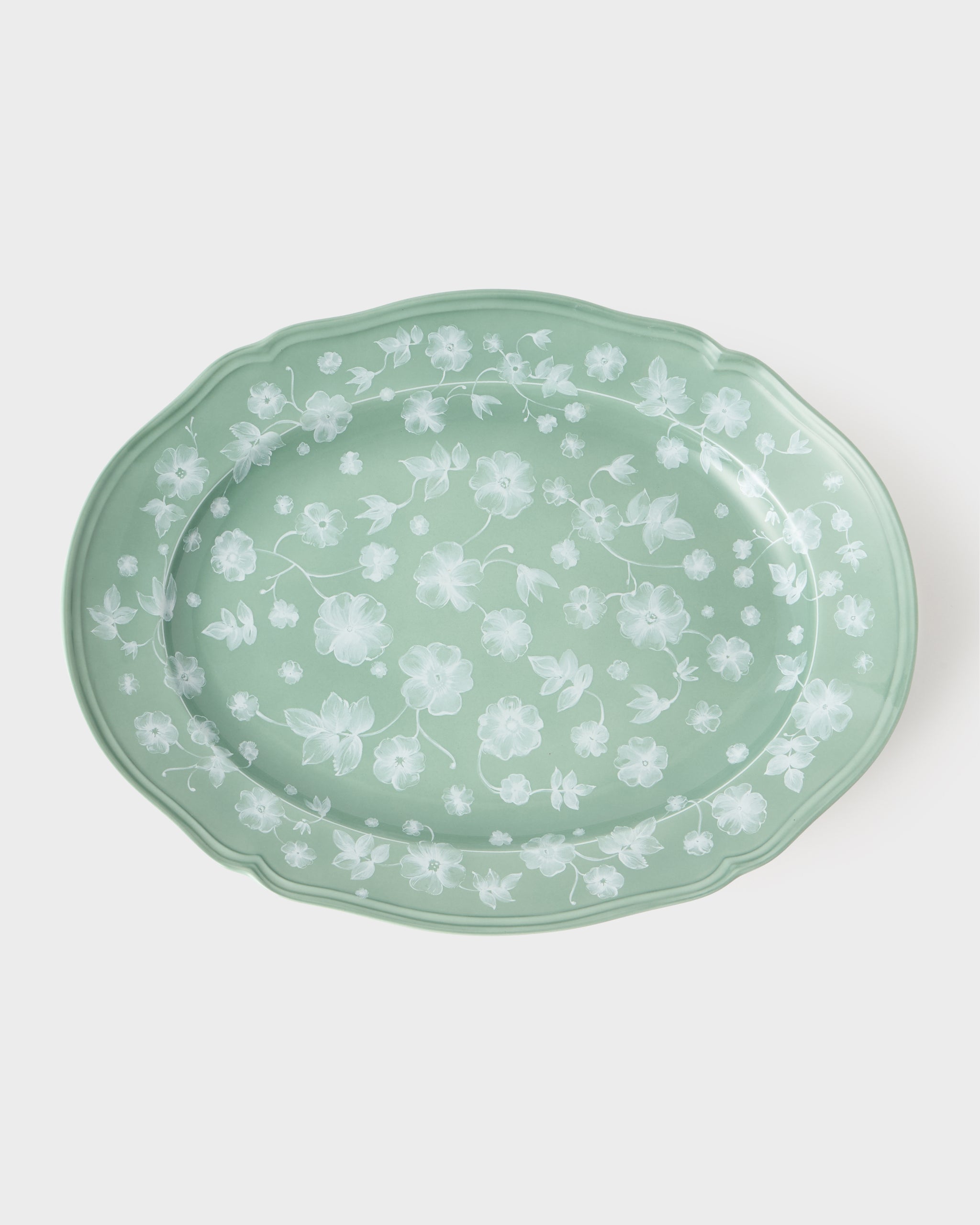 Floral Serving Plate Sage by Ginori 1735 – Cabana Magazine