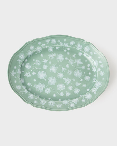Floral Serving Plate Sage by Ginori 1735 – Cabana Magazine