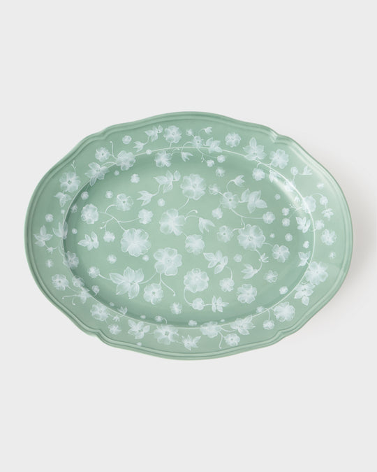 Floral Serving Plate Sage by Ginori 1735 – Cabana Magazine