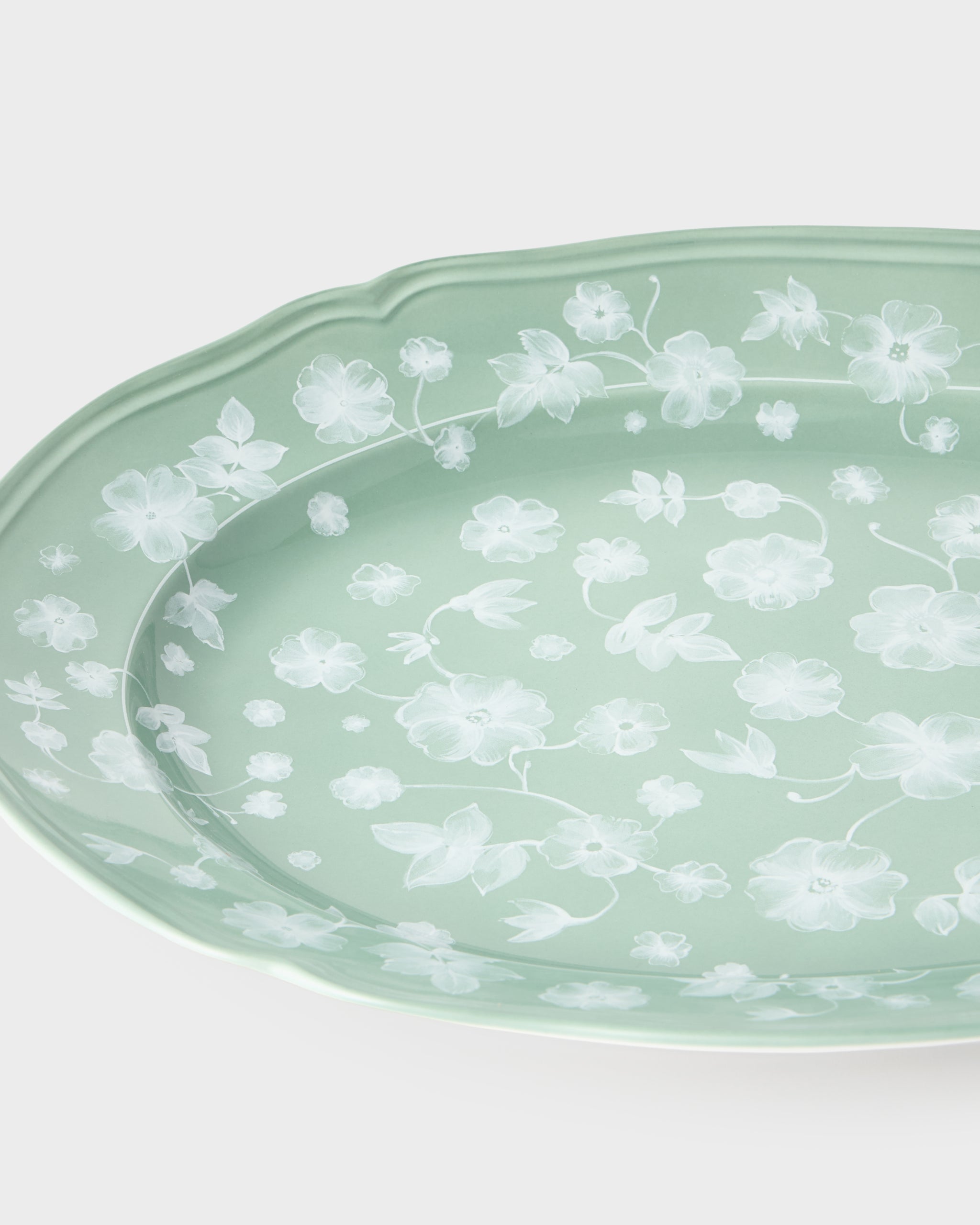 Floral Serving Plate Sage by Ginori 1735 – Cabana Magazine
