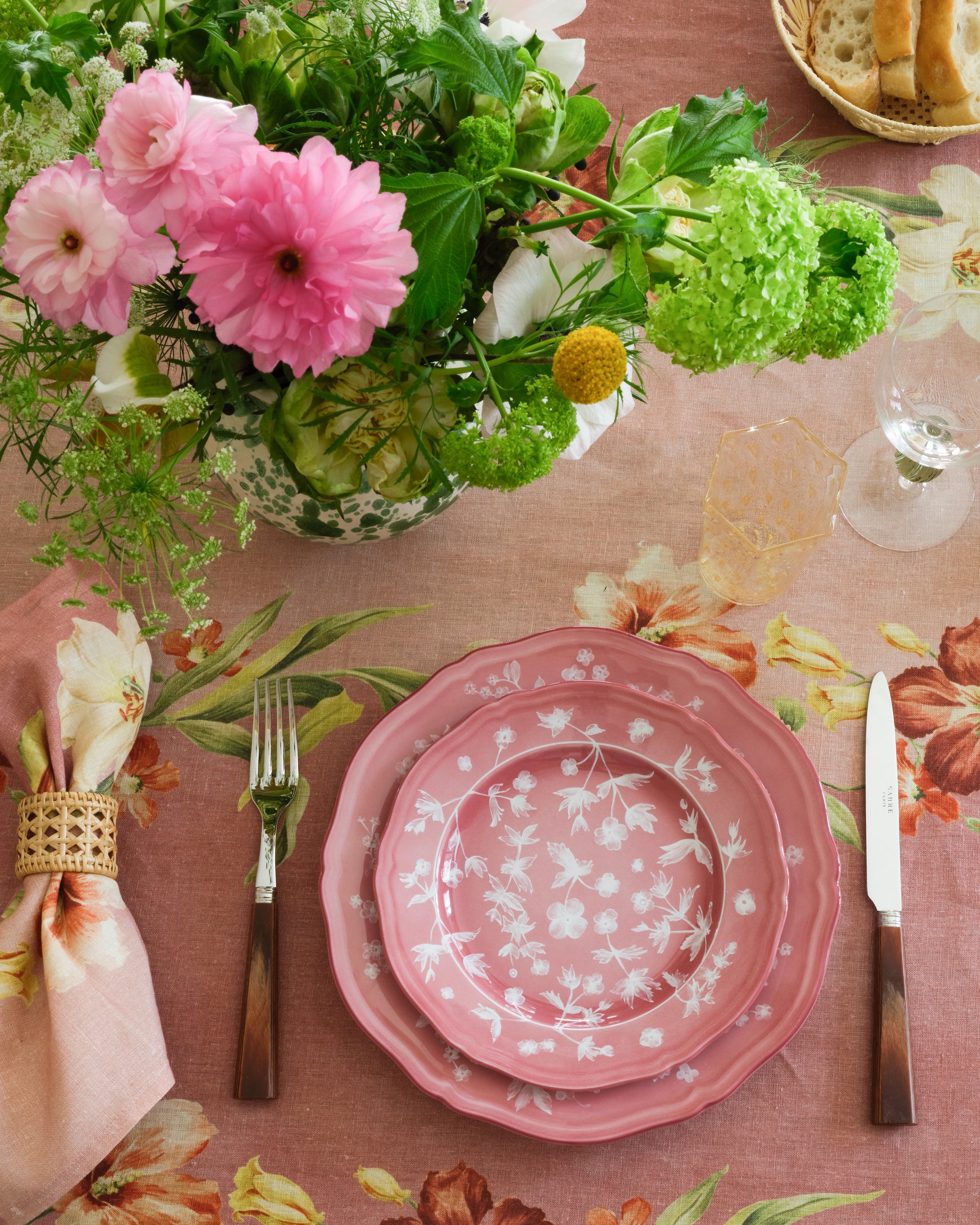 Floral Dinner Plate Pink by Ginori 1735 – Cabana Magazine Floral Dinner Plate Pink by Ginori 1735 – Cabana Magazine