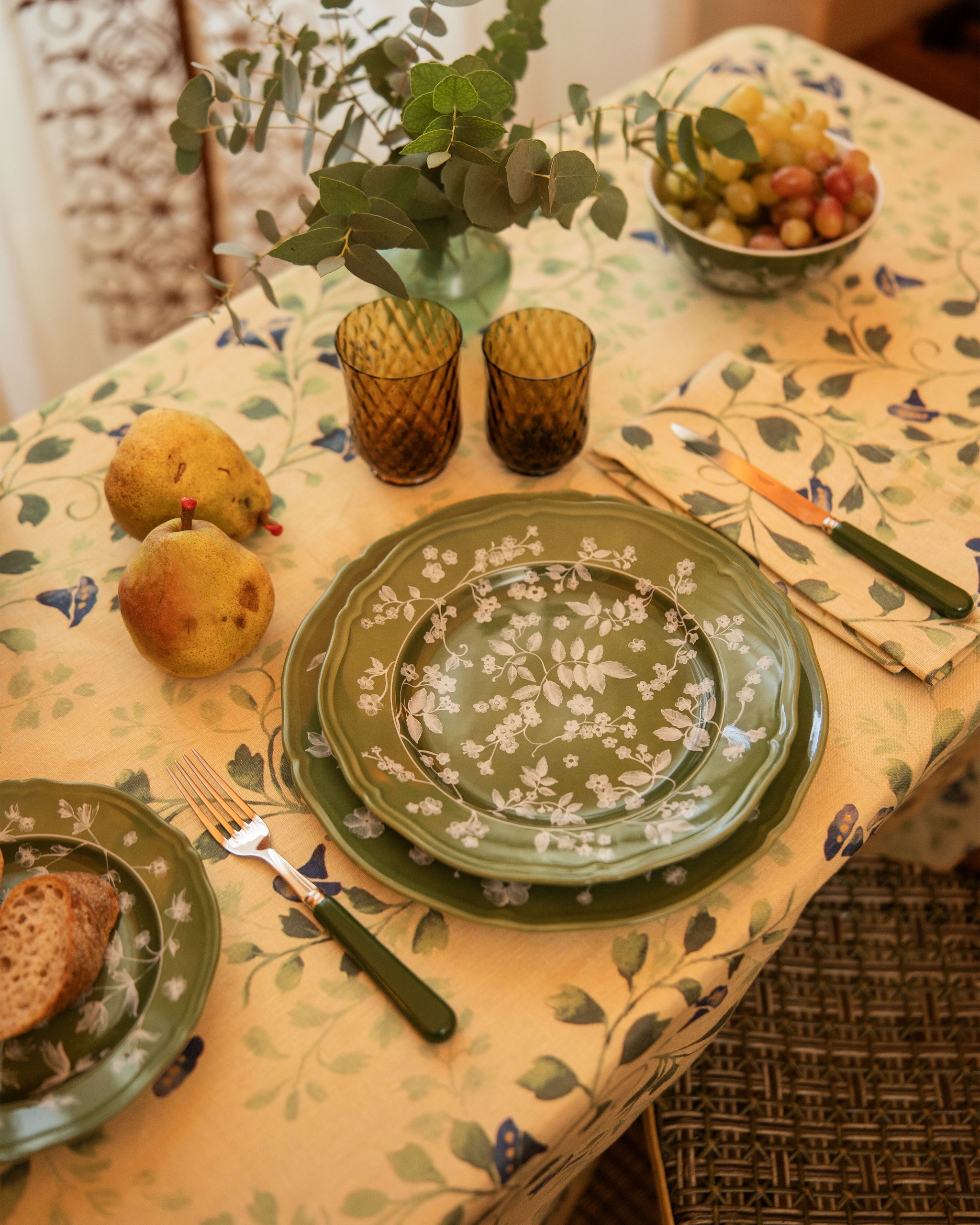Floral Dinner Plate Green by Ginori 1735 – Cabana Magazine