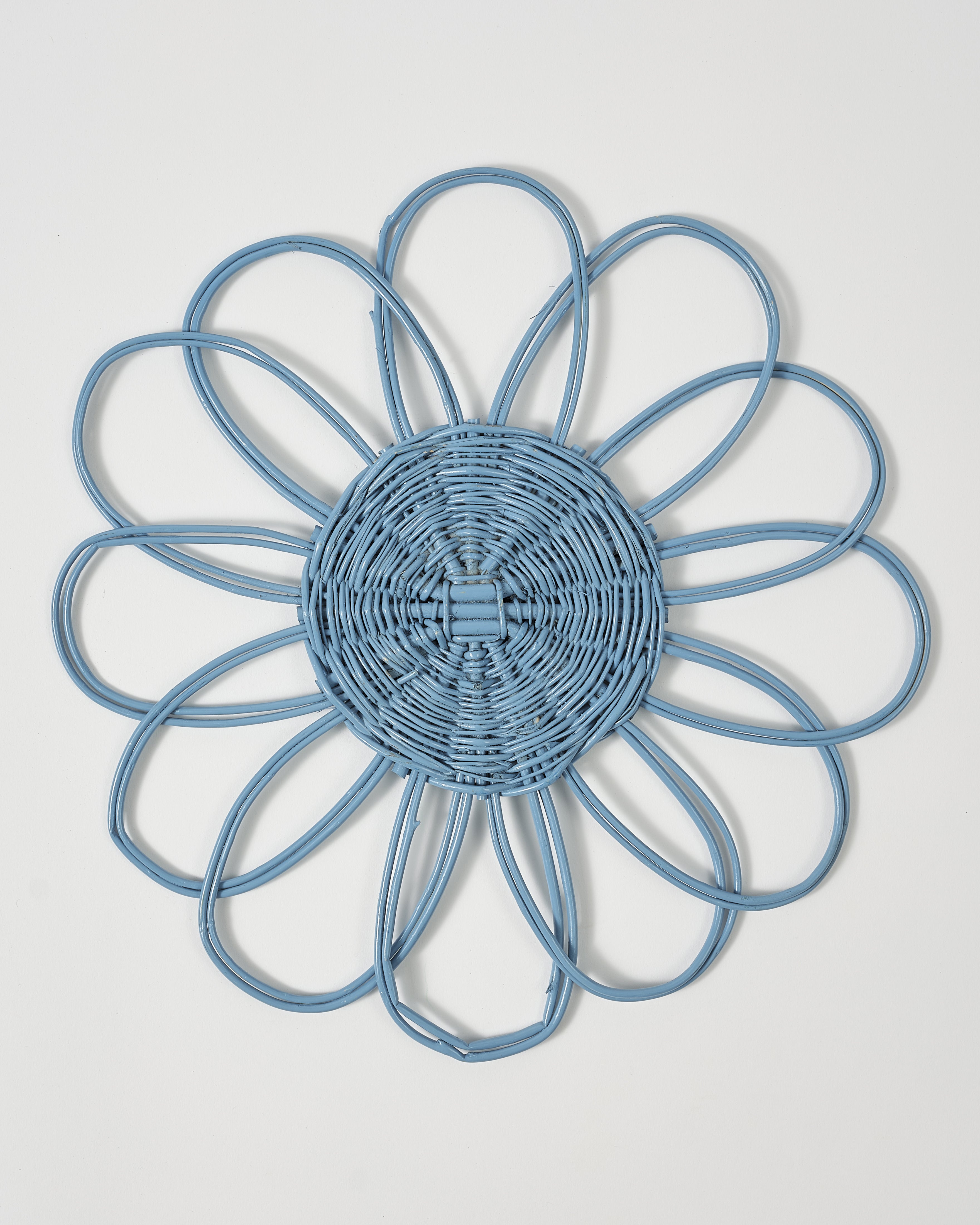 Wicker Placemat Light Blue