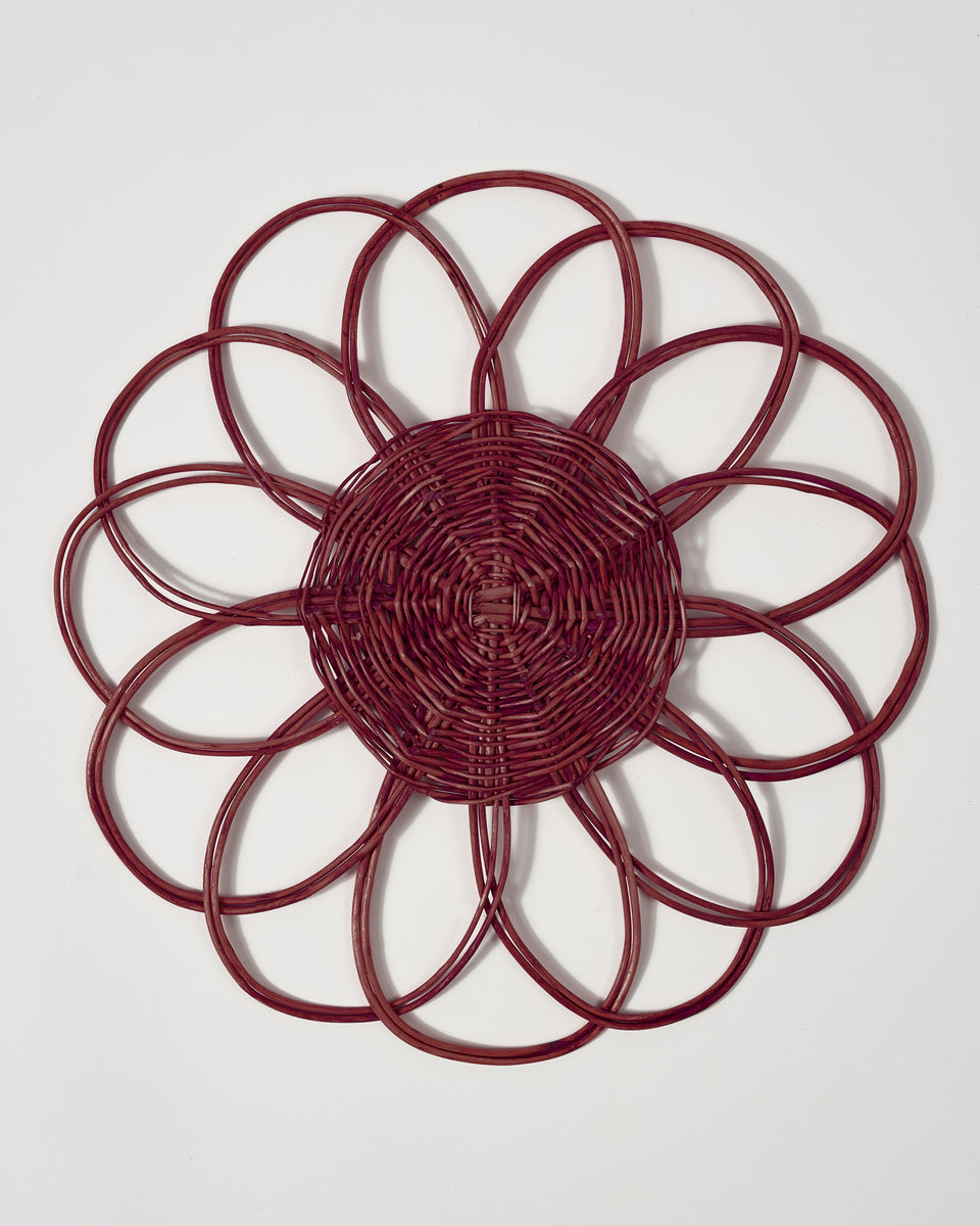 Cabana Burgundy Wicker Placemat