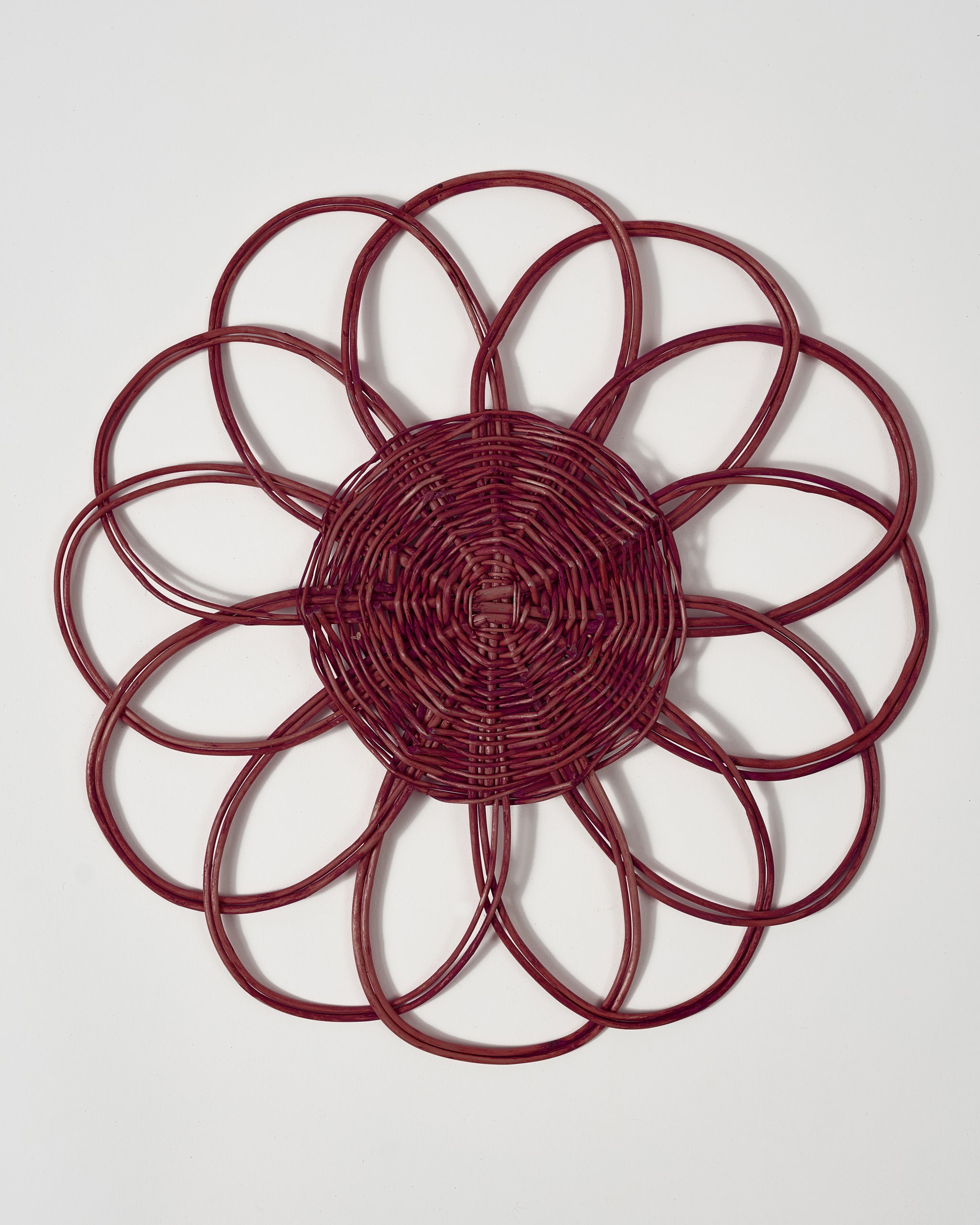 Wicker Placemat, Burgundy