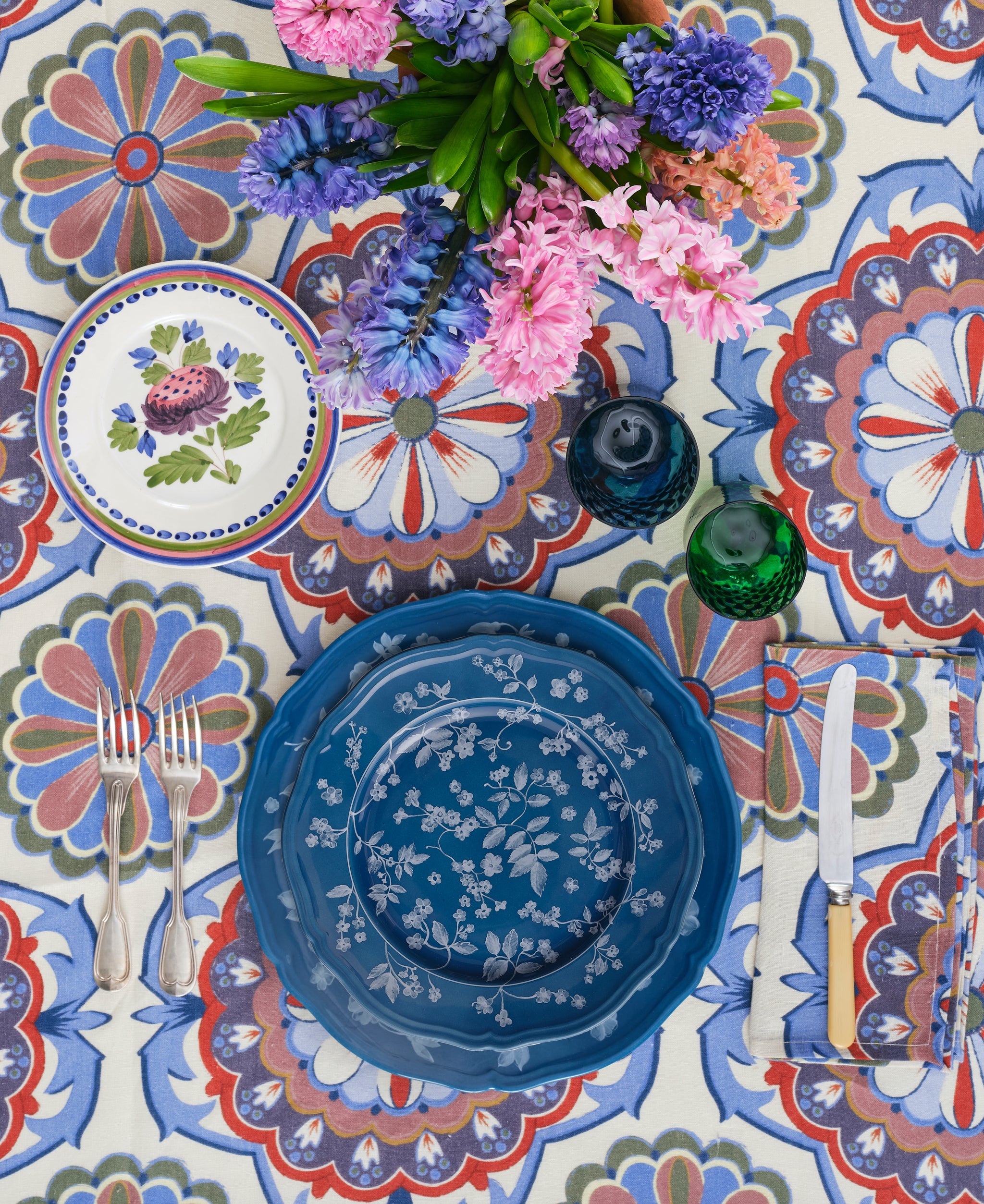 Floral Charger Petrol by Ginori 1735 – Cabana Magazine