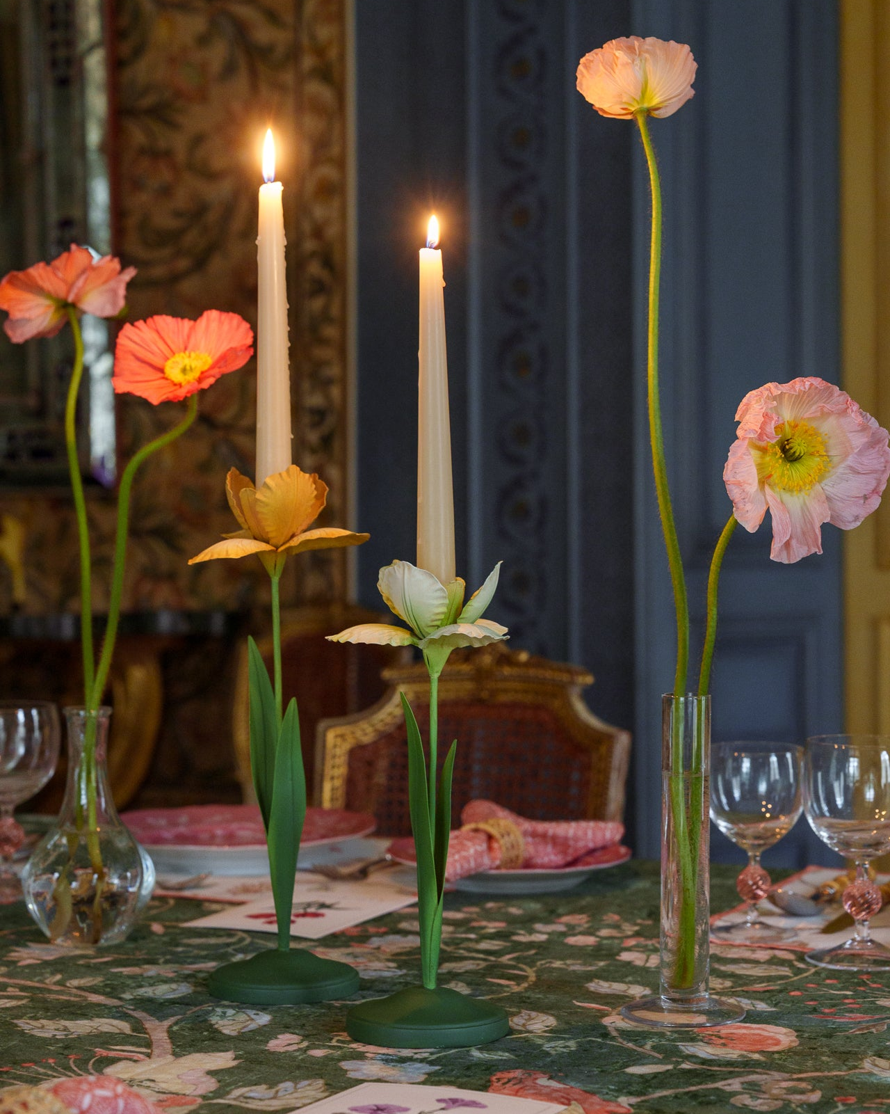 Daffodil Painted Metal Candle Holders (Set of 2) – Cabana Magazine