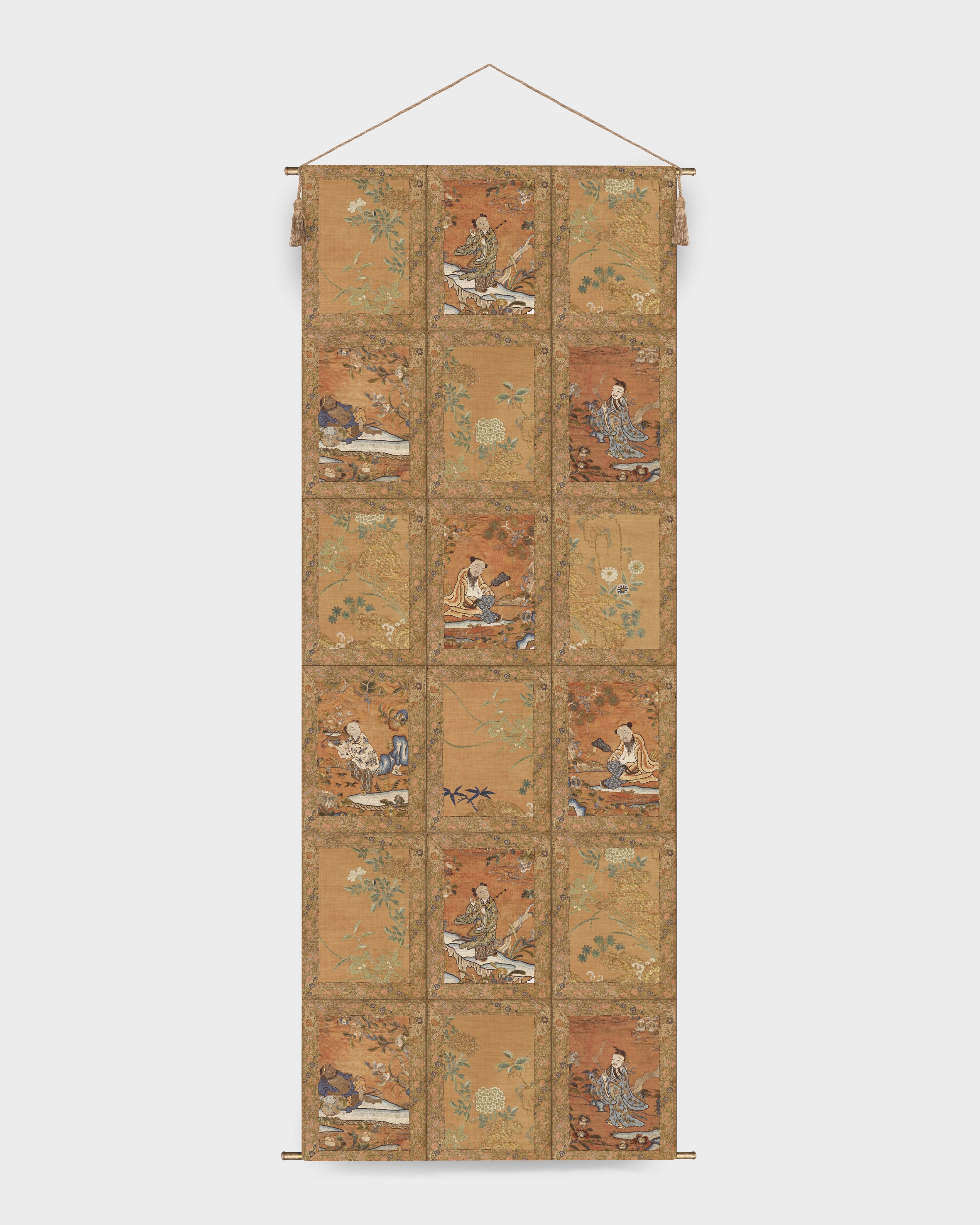Hanging Decorative Paper Panel Arjumands World Roundels & Flowers